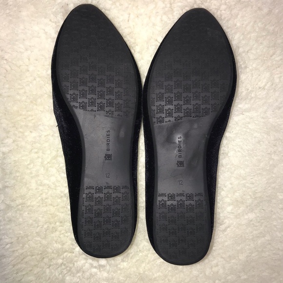 Birdies Shoes Birdies Womens The Heron In Black Velvet